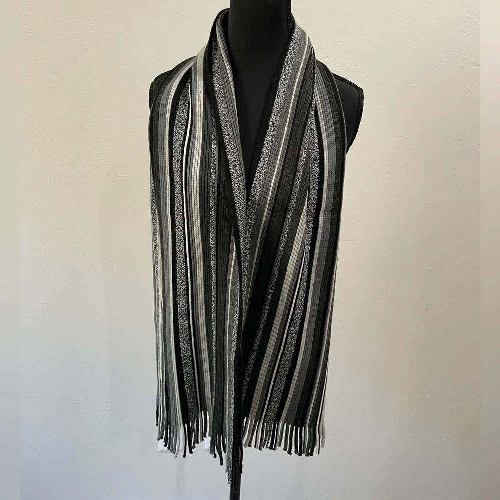 Roundtree & Yorke Multi-Striped Knit Scarf